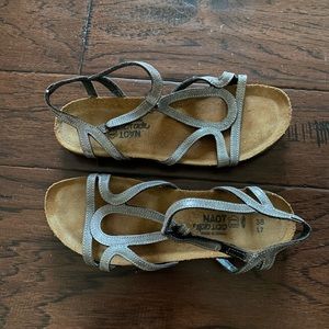 Like-new Naot brand “Dorothy” sandals, size 38